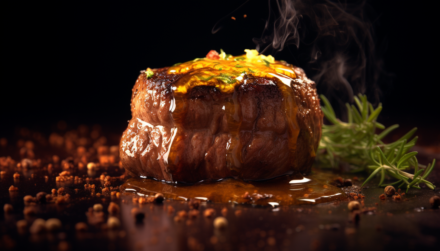 Filet mignon au miel et à la moutarde